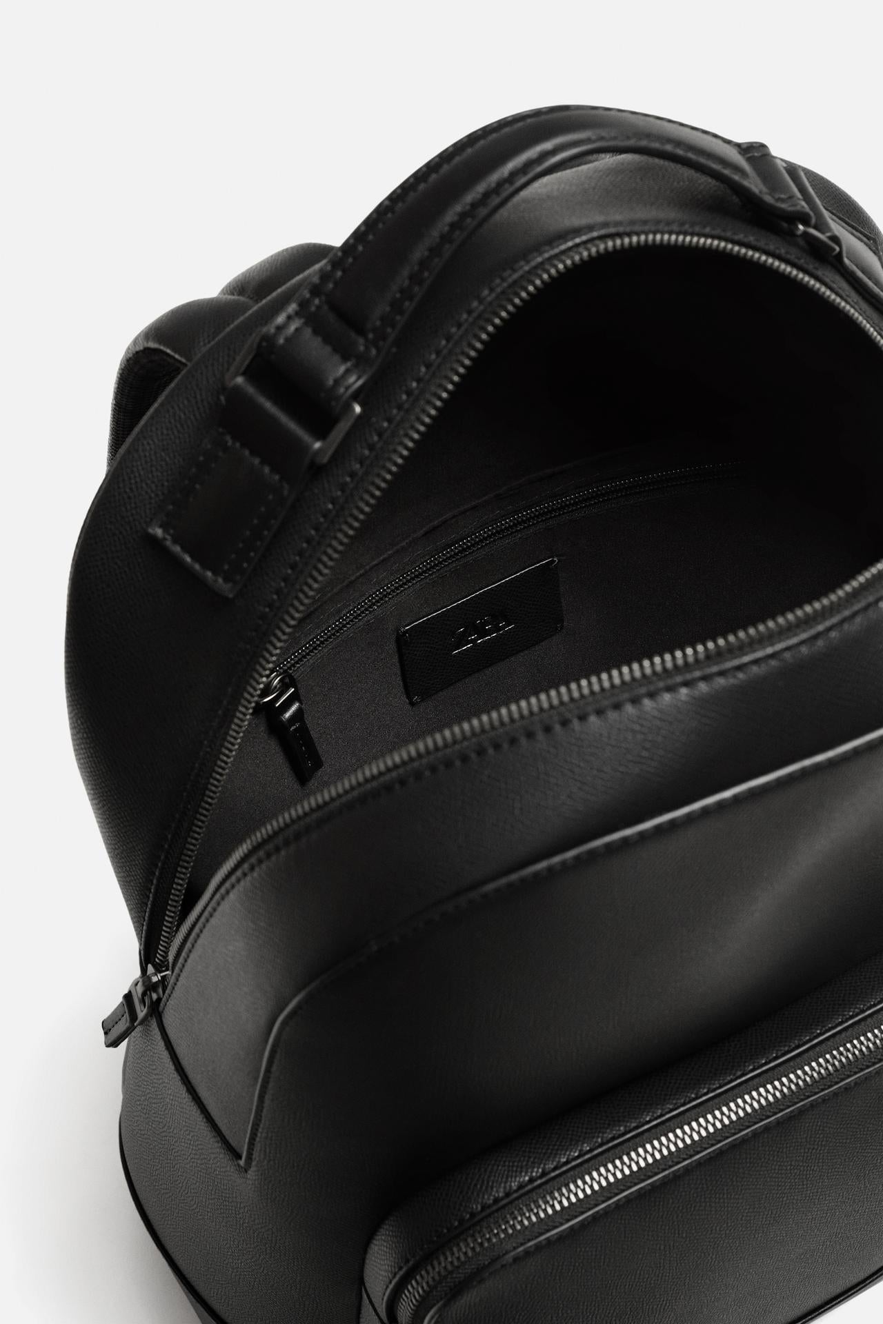 Alison Embossed Backpack - Black