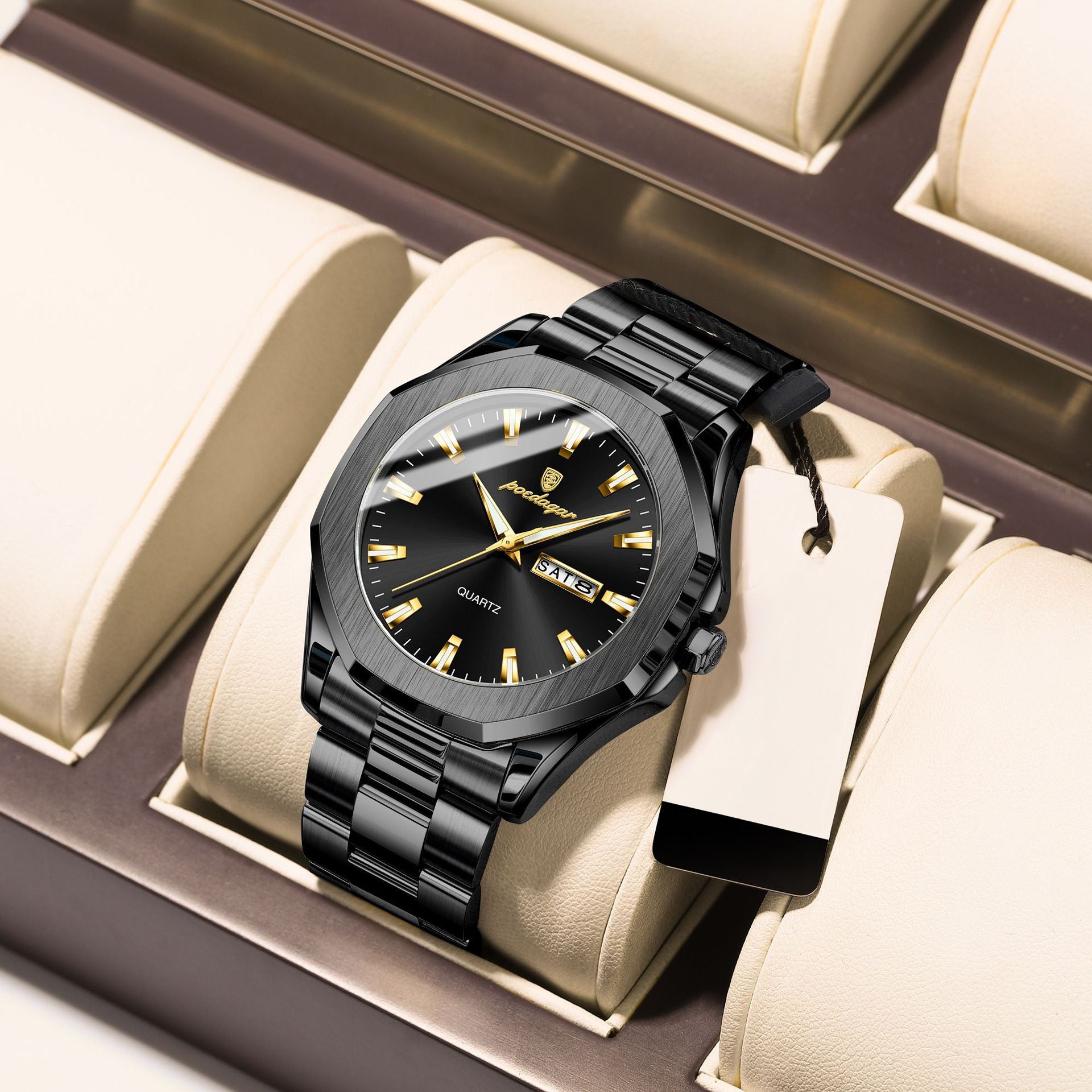 Aleah Stainless Wristwatch - Black