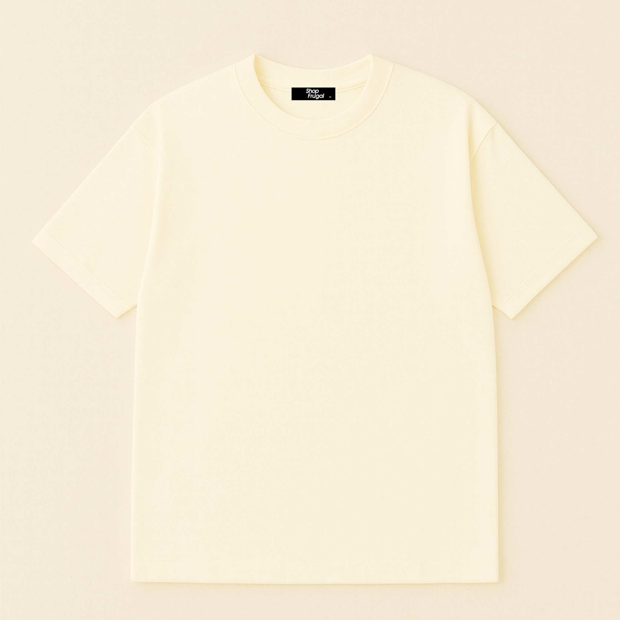 Claire 310GSM Medium-Weight Double-Yarn Blank Tshirt (Premium Quality) - Milk-2
