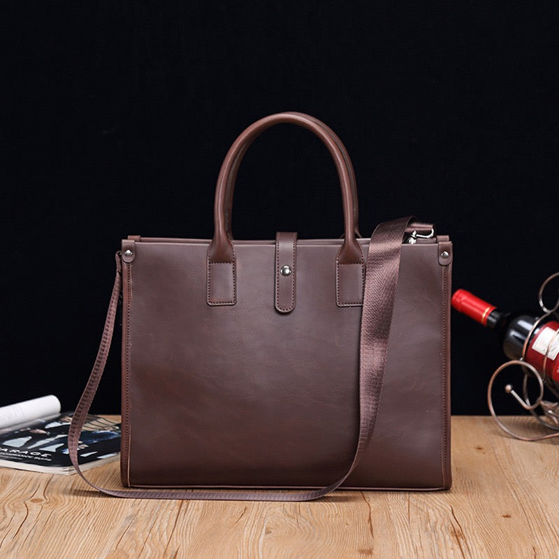 Aleah Satchel (Laptop) Bag - Brown