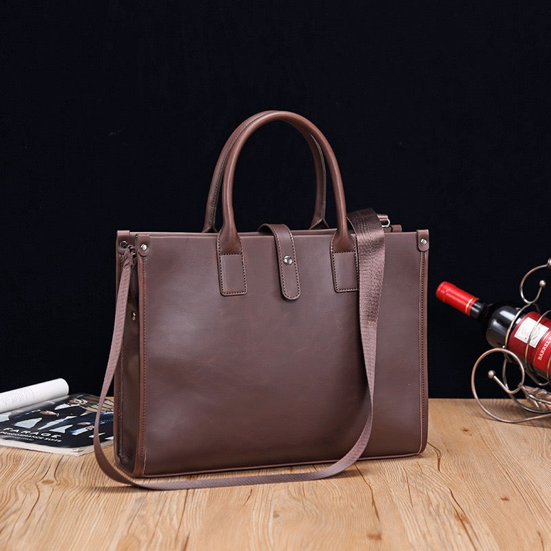 Aleah Satchel (Laptop) Bag - Brown