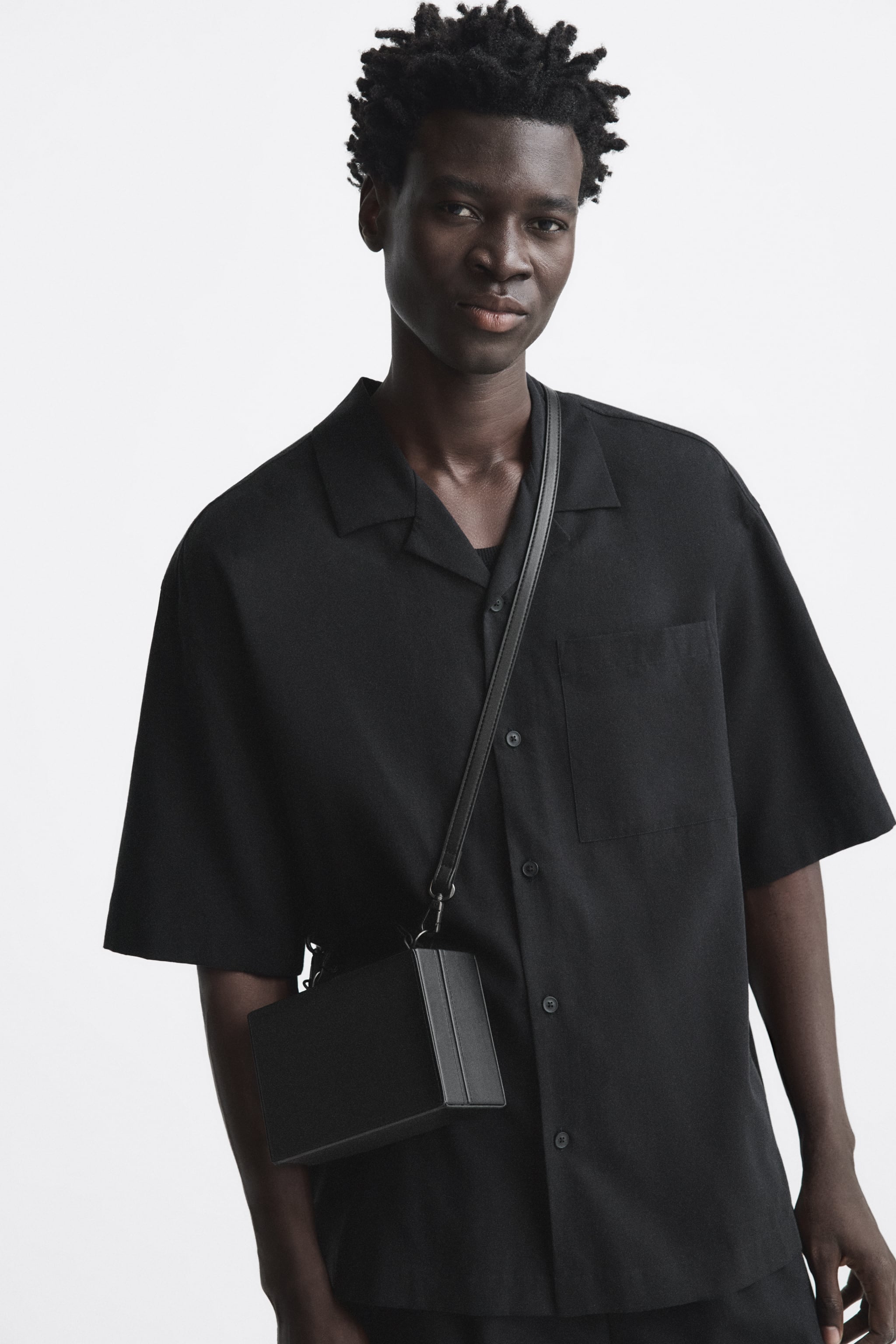 Arthur Rigid Crossbody Box Bag - Black