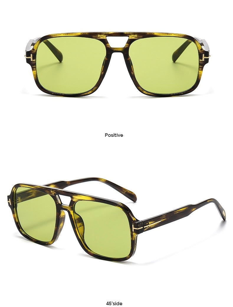 Amari Unisex Glasses - Hawksbill/Green