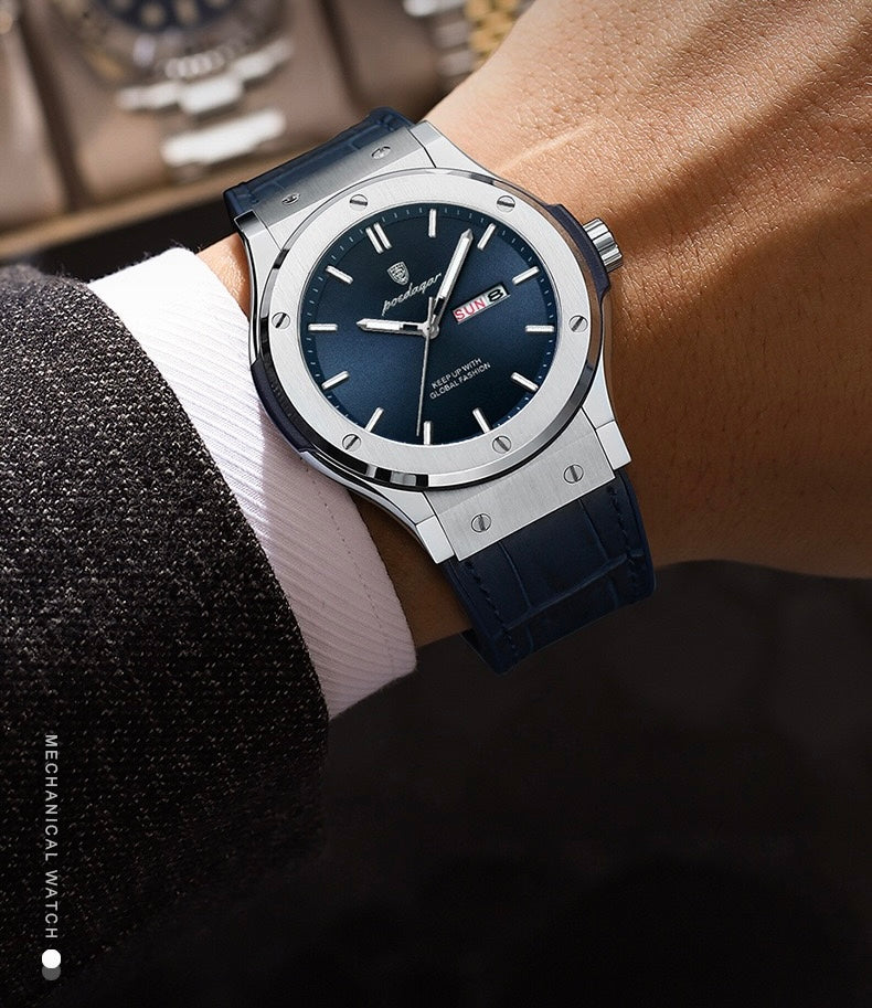 Arthur Silicone Strap Wristwatch - Black