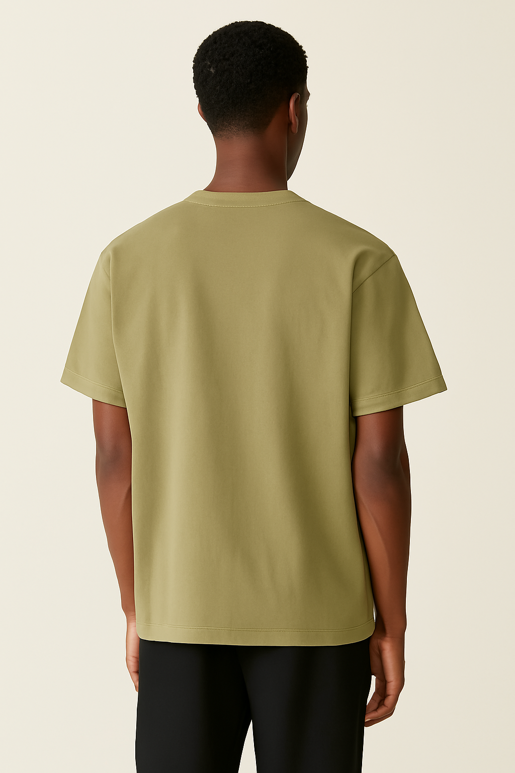 Claire 310GSM Medium-Weight Double-Yarn Blank Tshirt (Premium Quality) - Matcha Grey