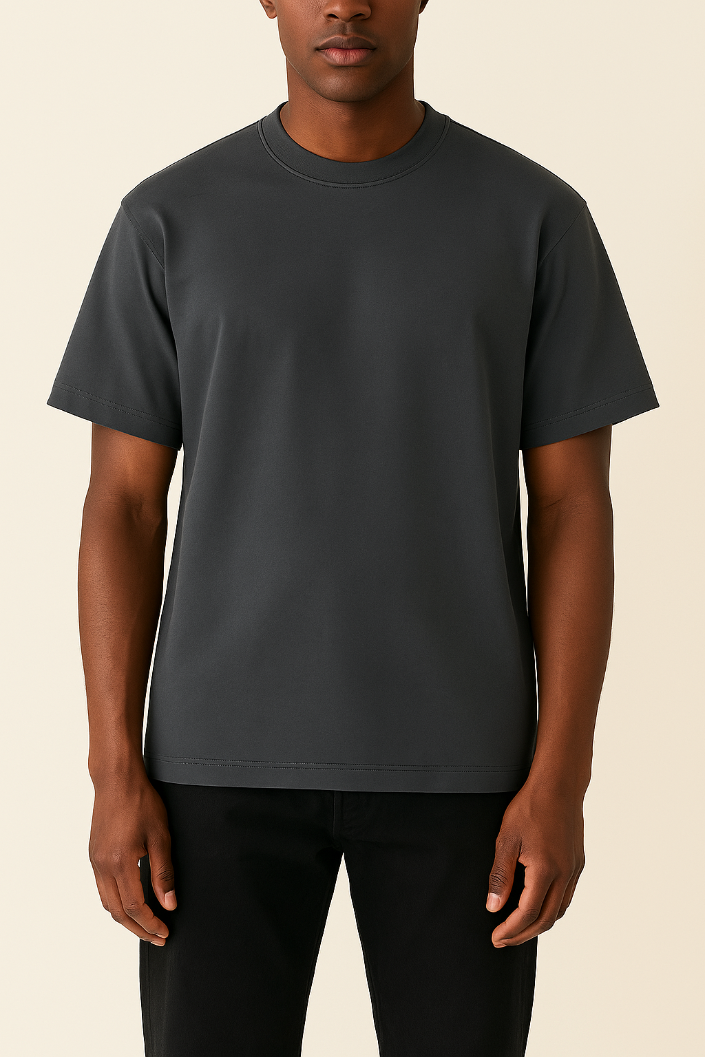 Claire 310GSM Medium-Weight Double-Yarn Blank Tshirt (Premium Quality) - Grey