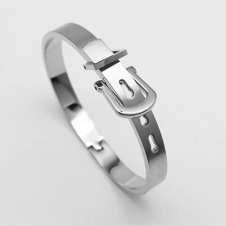 Casper Titanium Stainless Steel Bracelet - Silver
