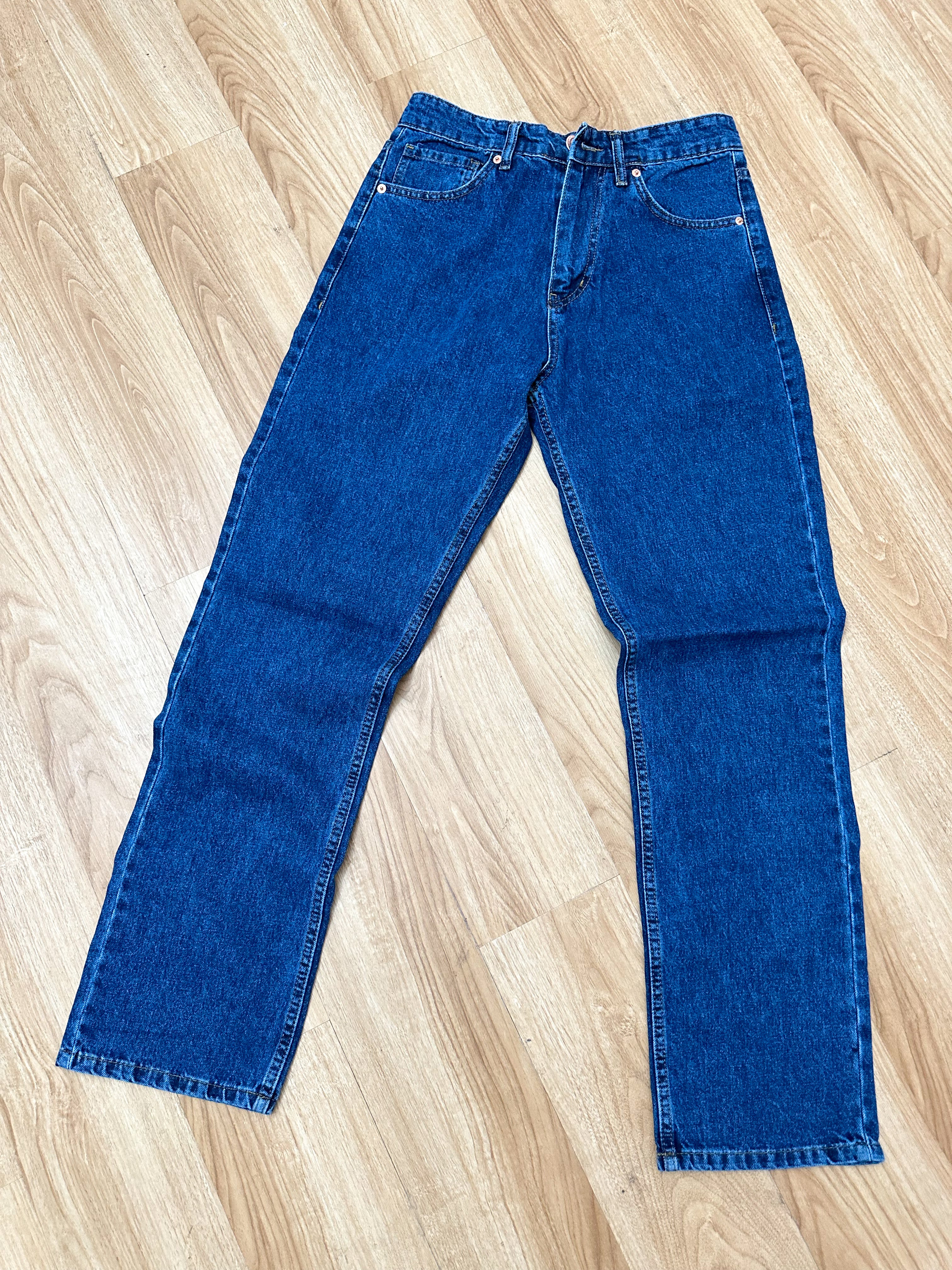 Cai Relaxed Straight Cut Jeans - Dark Wash-5