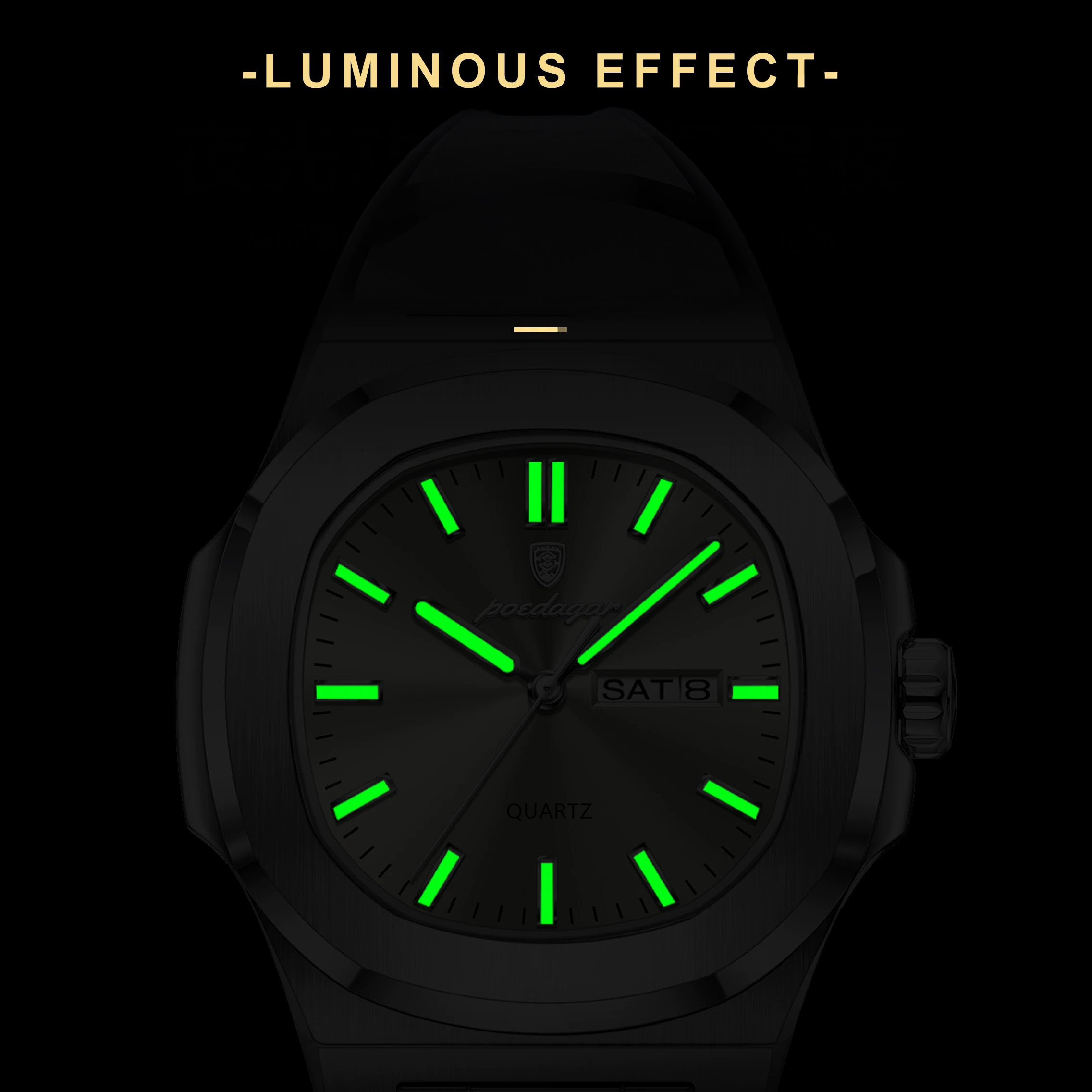 Amari Stainless Wristwatch - Silver/Gold/Blue