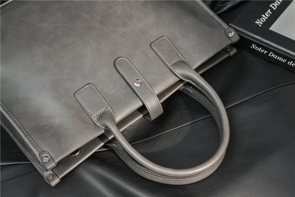 Aleah Satchel (Laptop) Bag - Grey