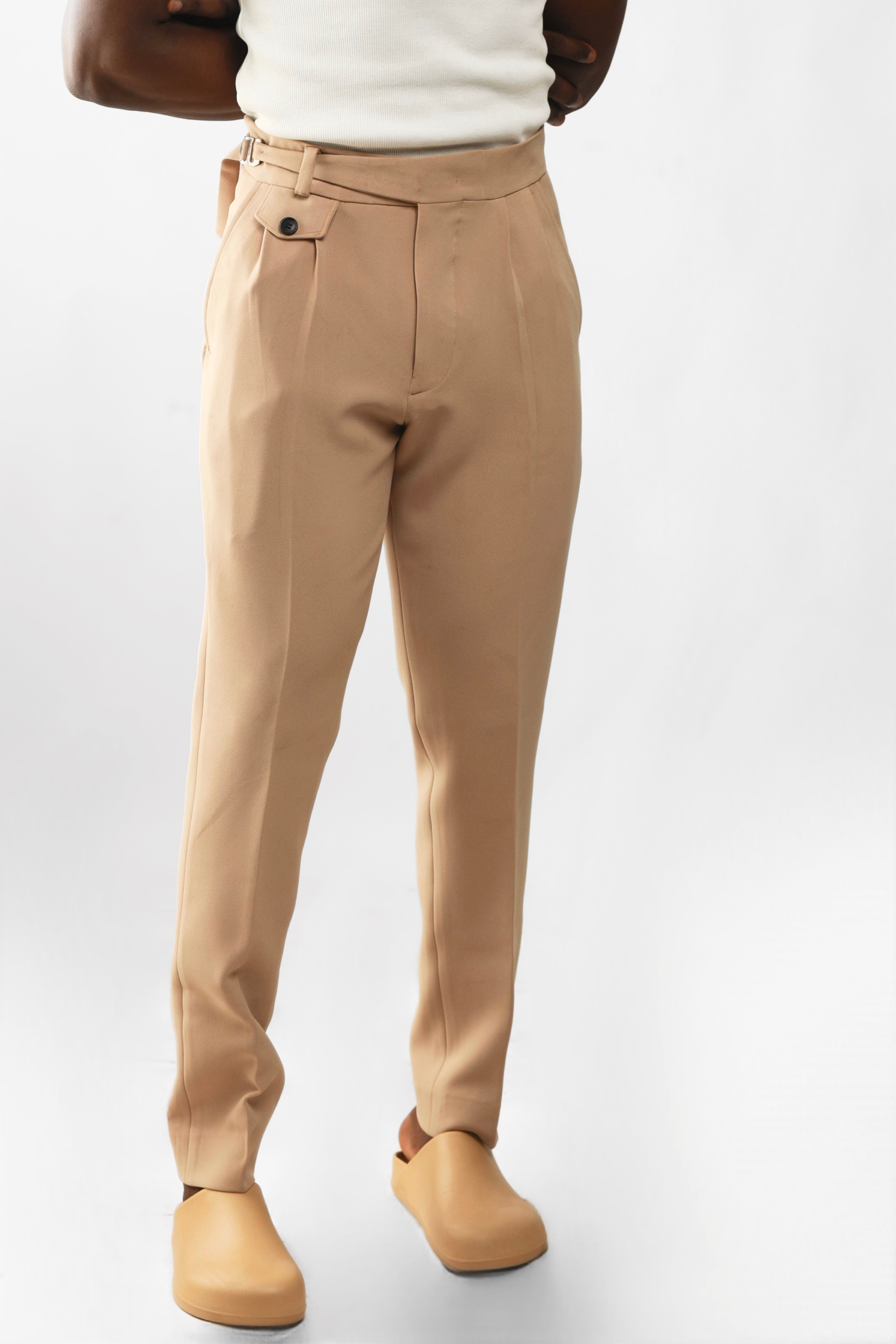 Cairo Oxford Workwear Regular Fit Trouser - Peanut-5