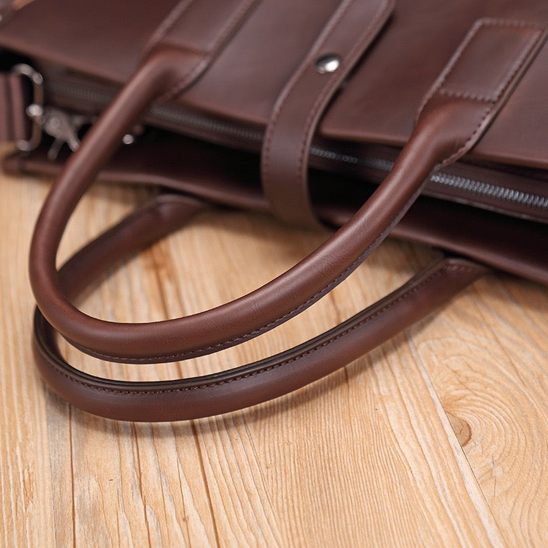 Aleah Satchel (Laptop) Bag - Brown