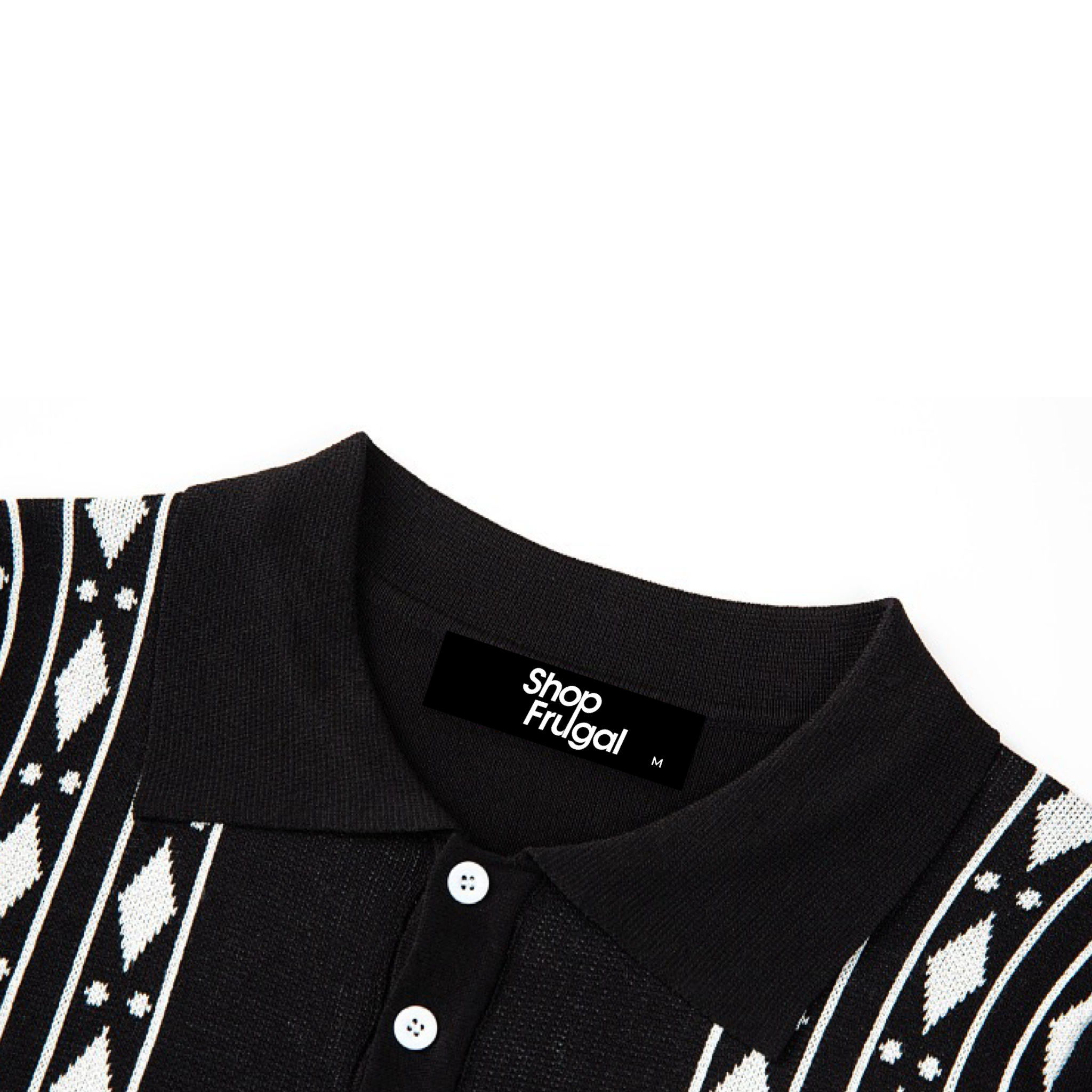 Colette Collar Button Aztec Print Viscose Shirt-5