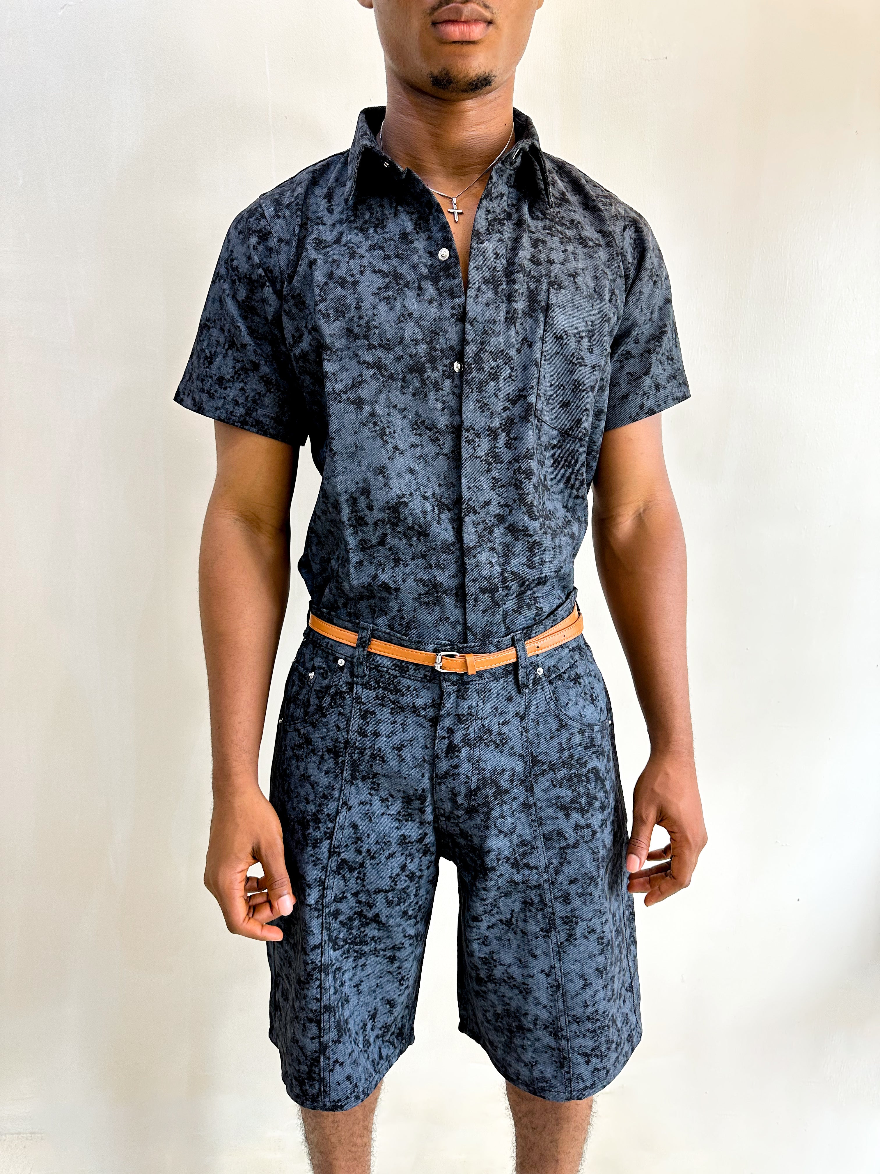 Cadence EDT Abstract Denim Shirt