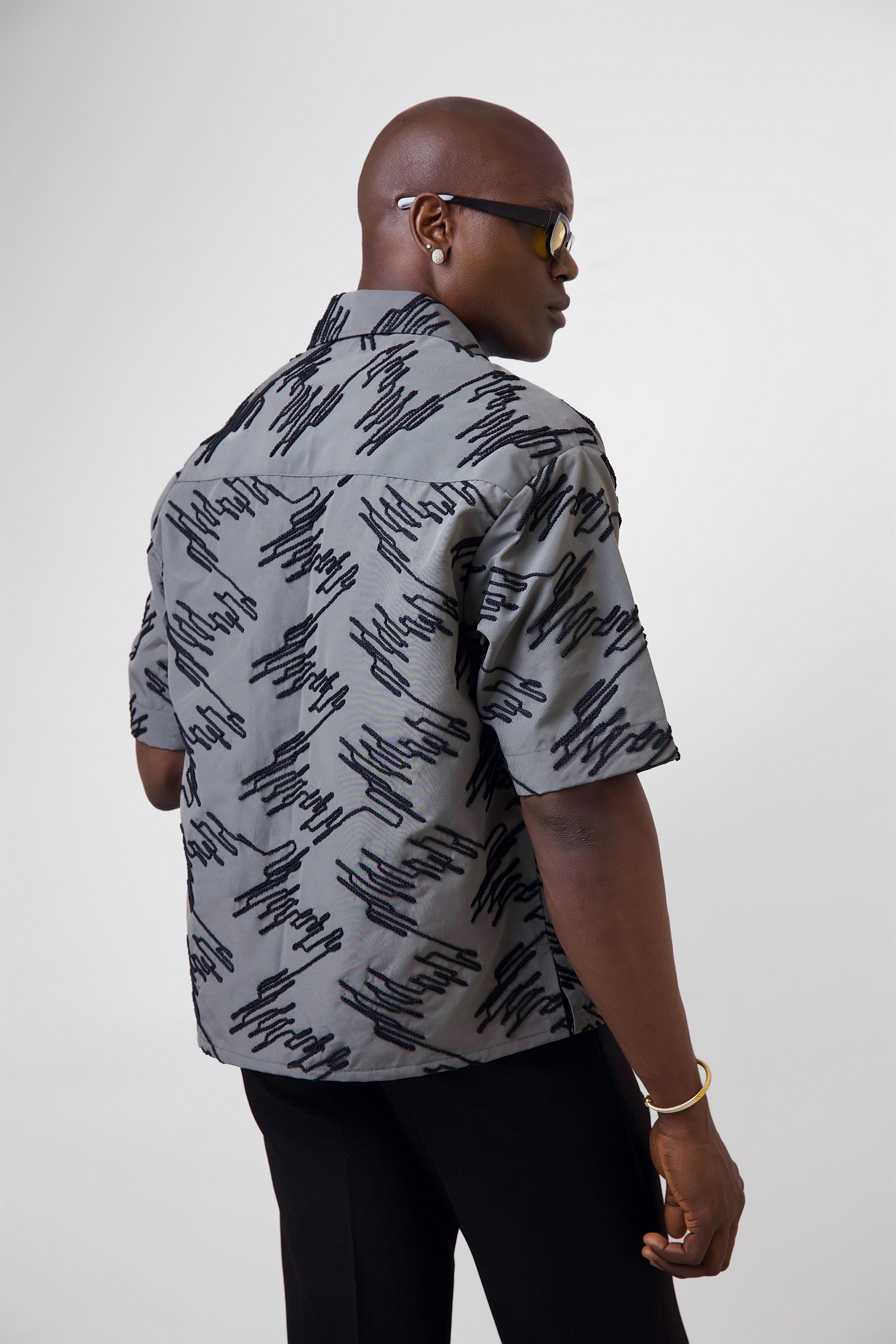 Carlo Textured Jacquard Shirt-1