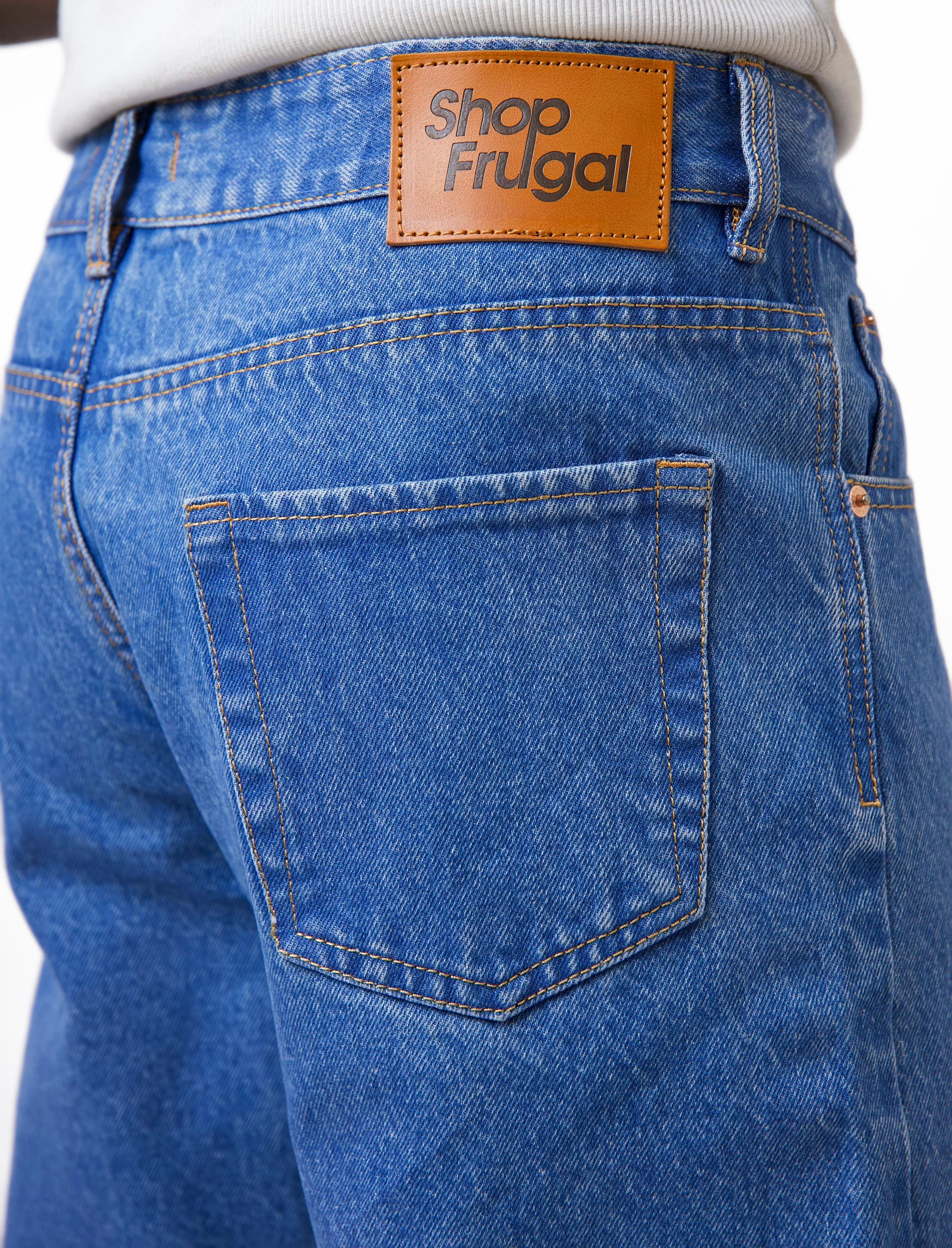 Cai Relaxed Straight Cut Jeans - Medium Wash-5