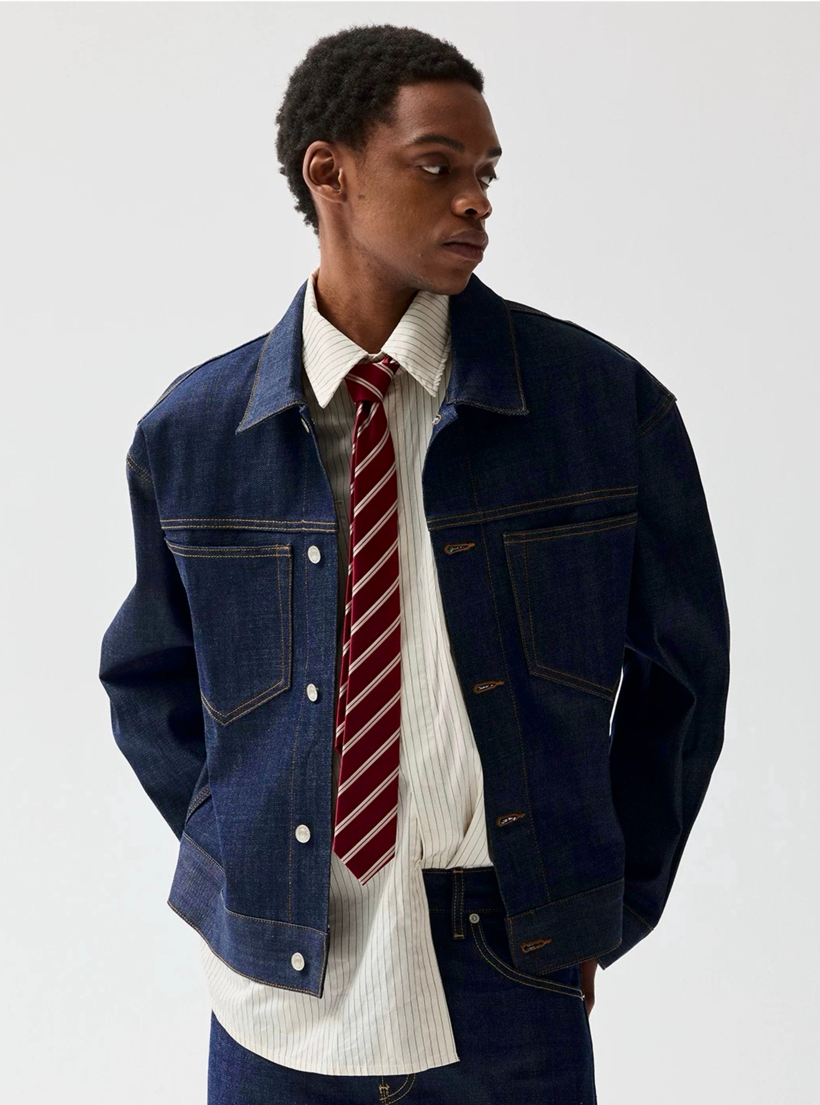 Noir Indigo Denim Jacket (RAW DENIM)