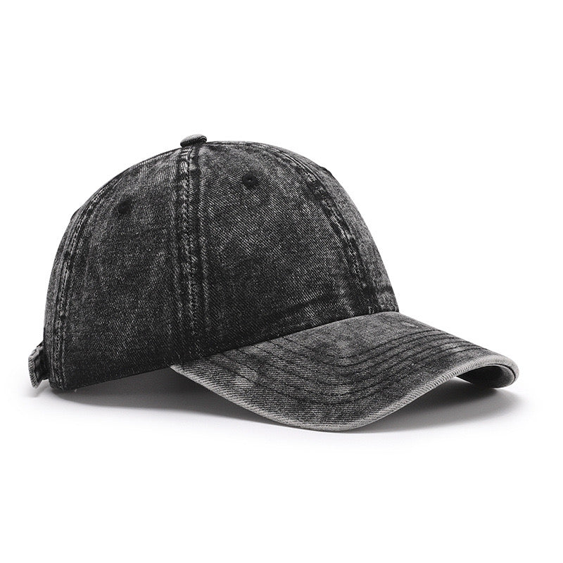 Austin Washed Denim Baseball Cap (96GSM)
