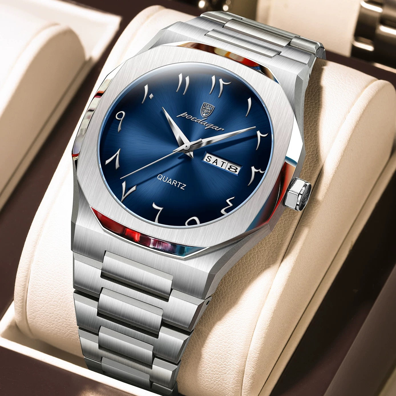 Alba Stainless Wristwatch 2.0 - Silver/Blue