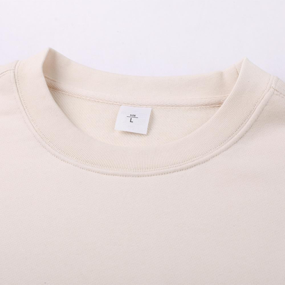 Cairo 380G Cozy Heavyweight Crewneck Sweatshirt - Milk