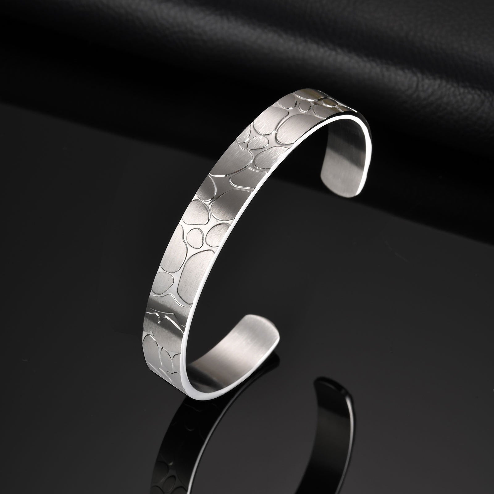 Cairo Etched Titanium Steel Bracelet