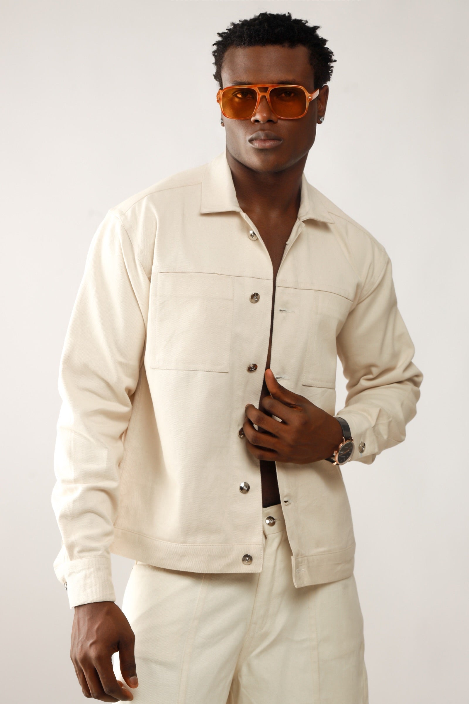 Cairo Utility Paneled Denim Jacket