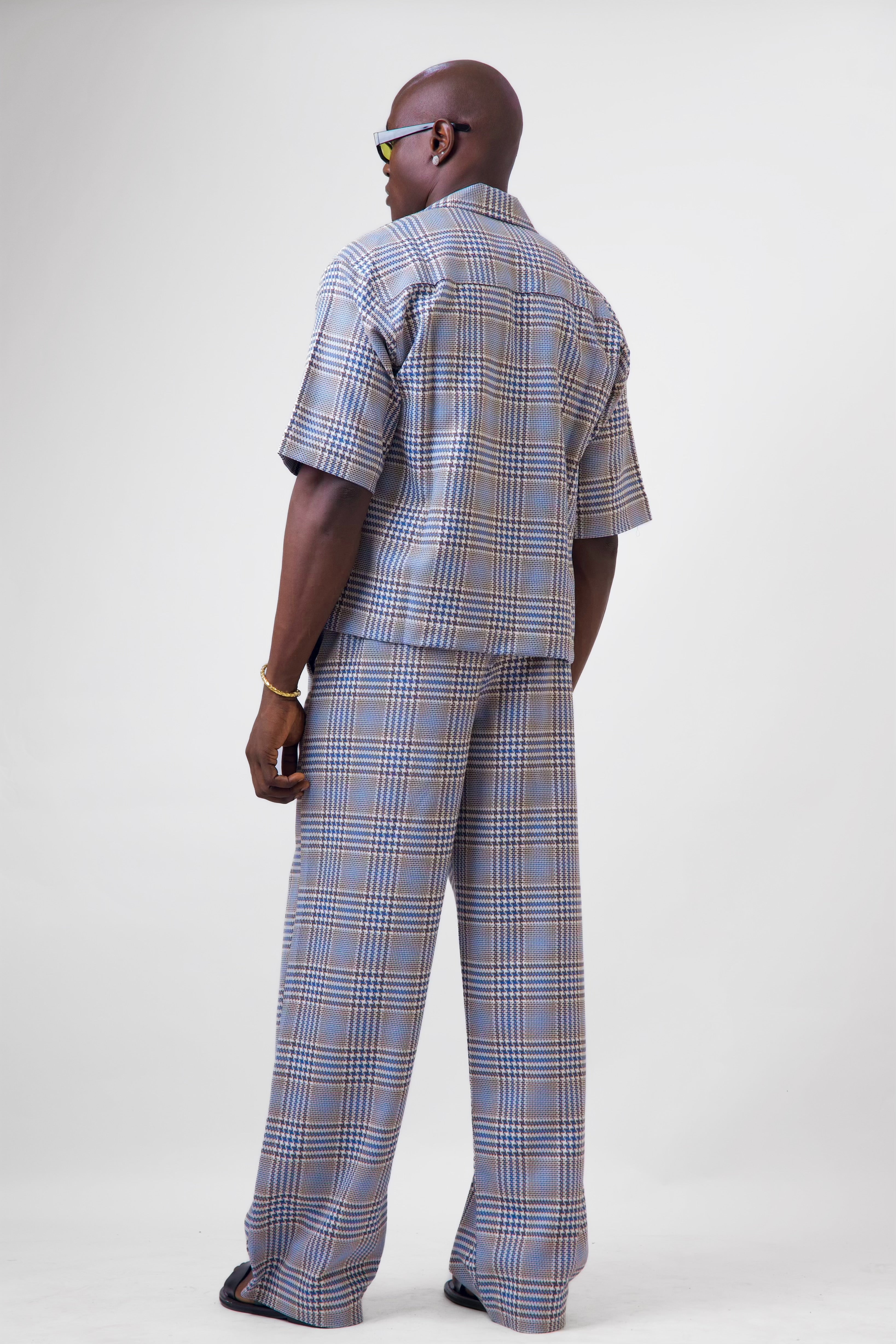 Cai eaZy Baggy Drawstring Tweed Pants-5