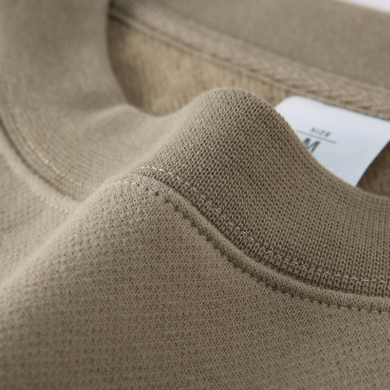 Cairo 380G Cozy Heavyweight Crewneck Sweatshirt - Khaki