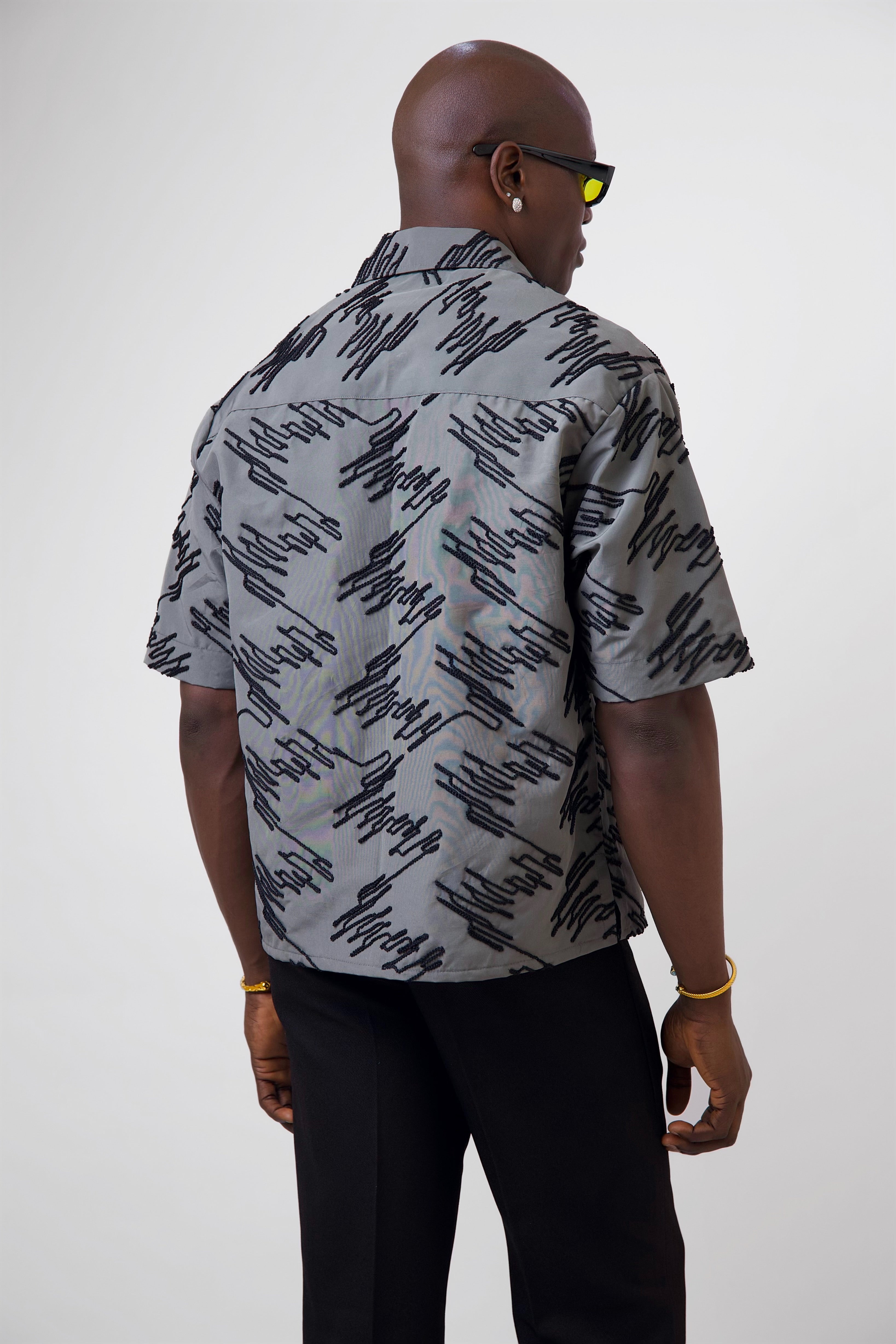 Carlo Textured Jacquard Shirt-3