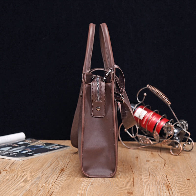Aleah Satchel (Laptop) Bag - Brown