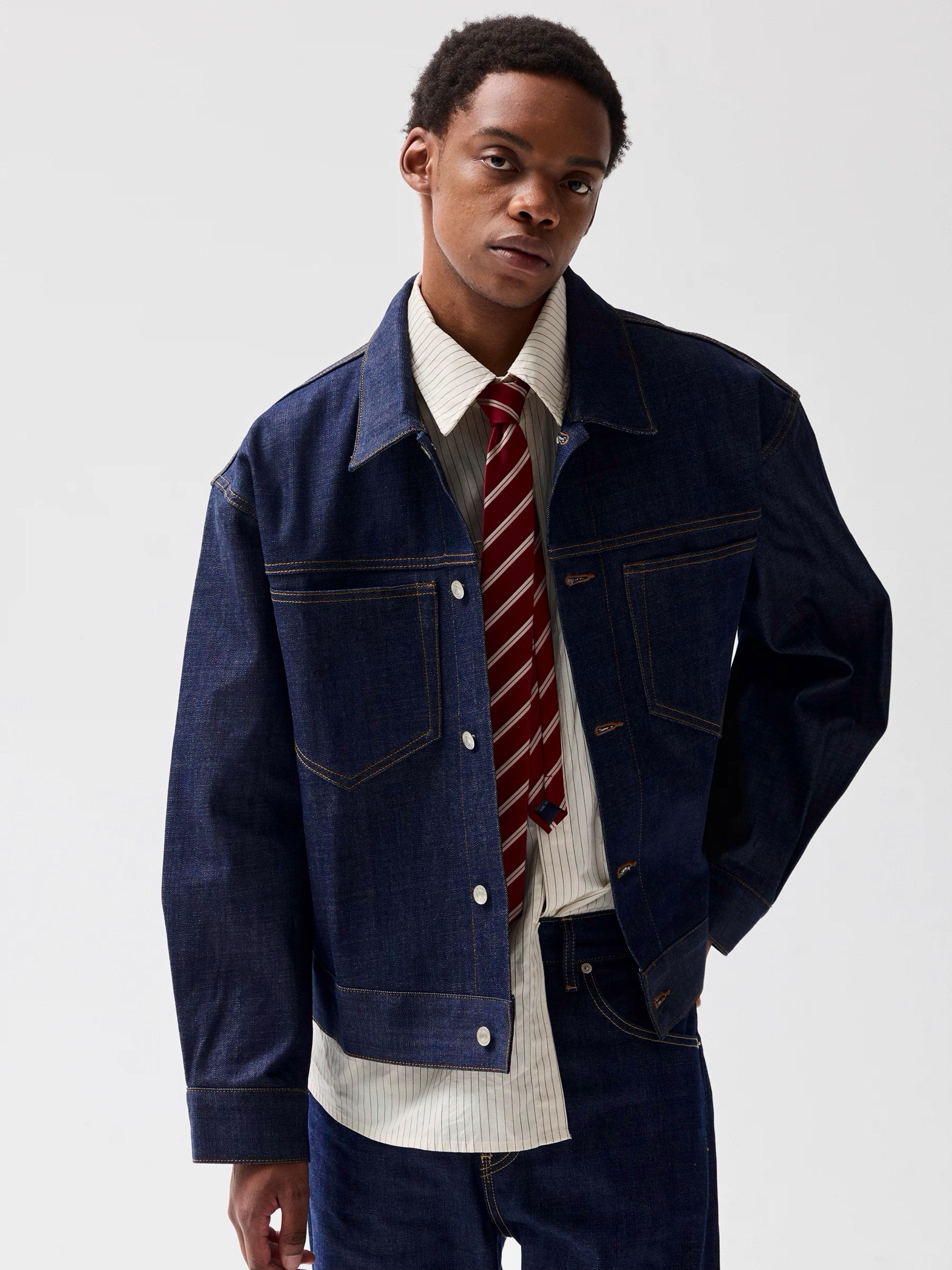 Noir Indigo Denim Jacket (RAW DENIM)
