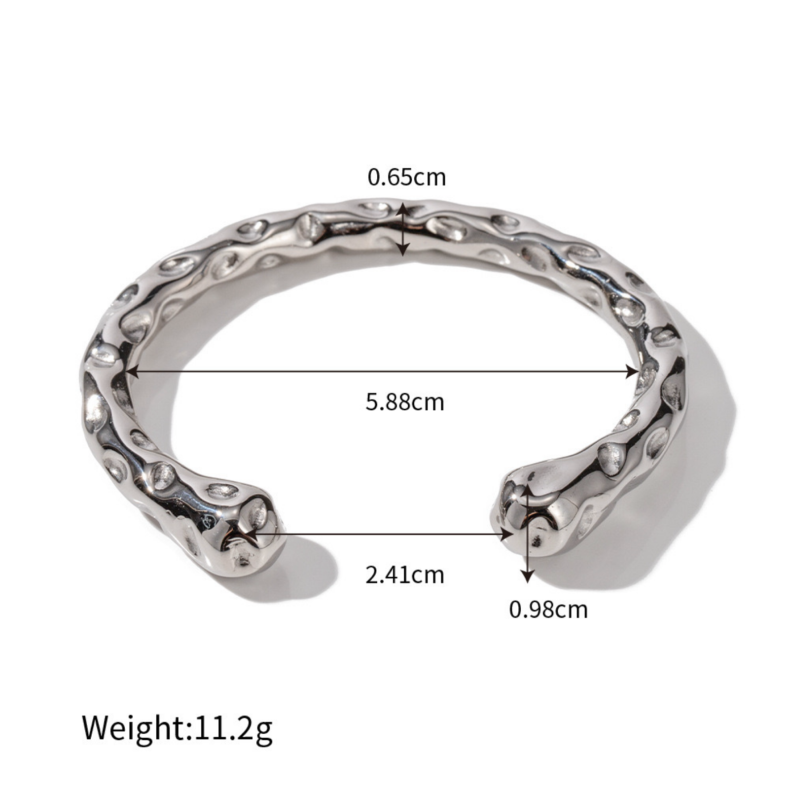 Casey 18K Titanium Stainless Steel Bracelet - Silver