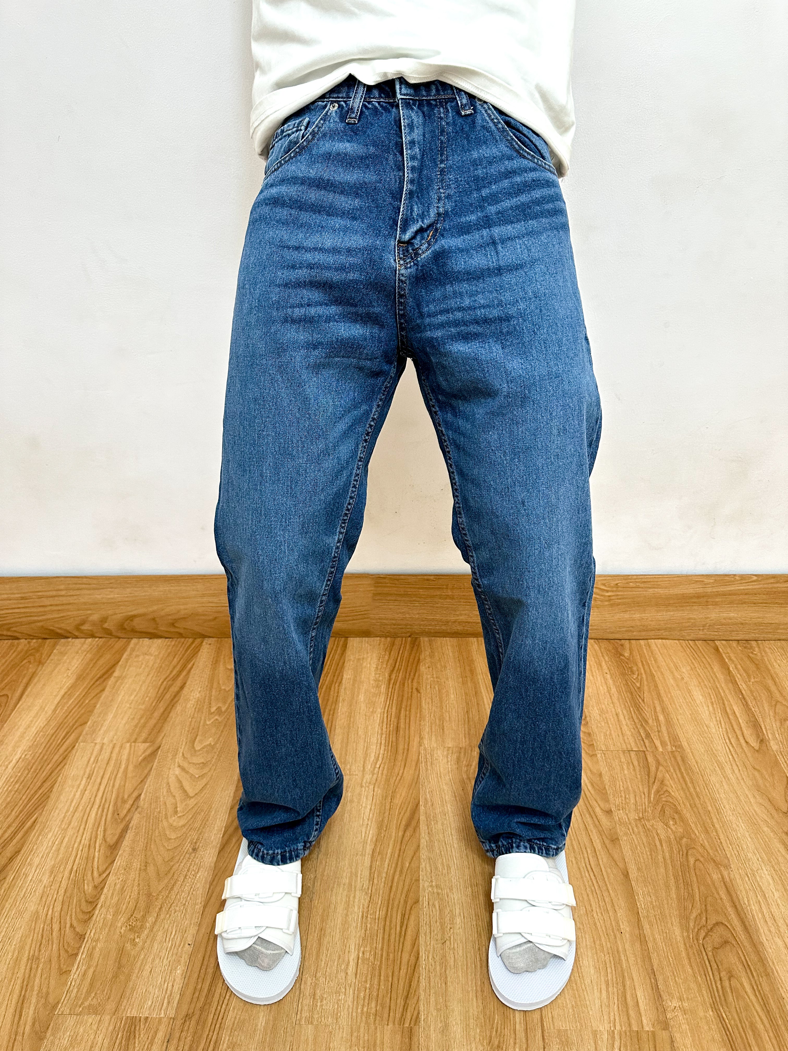 Callen Shark Gill Stripe Relaxed Baggy Jeans