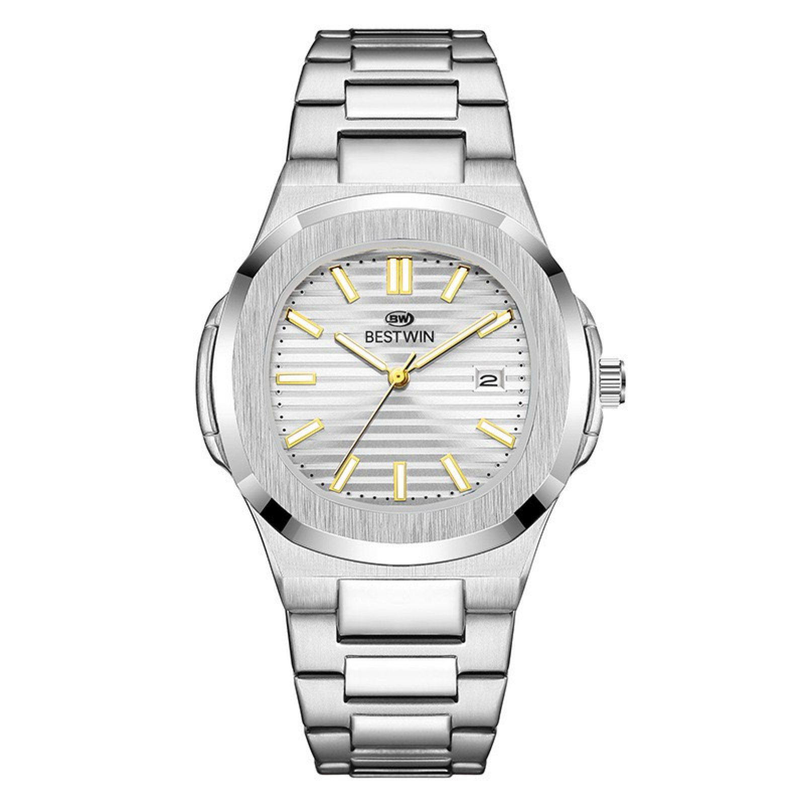 Aria Stainless Wristwatch - Silver/Black-15