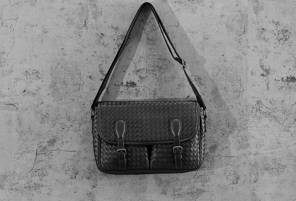 Alexis Textured Satchel Messenger Bag