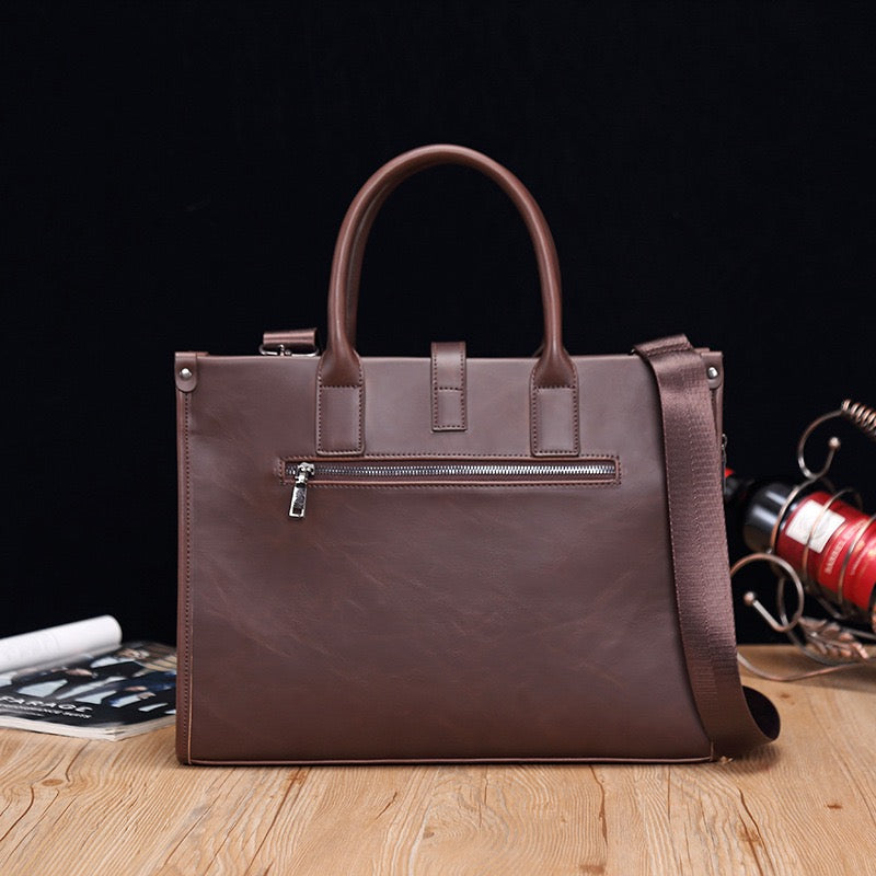 Aleah Satchel (Laptop) Bag - Brown