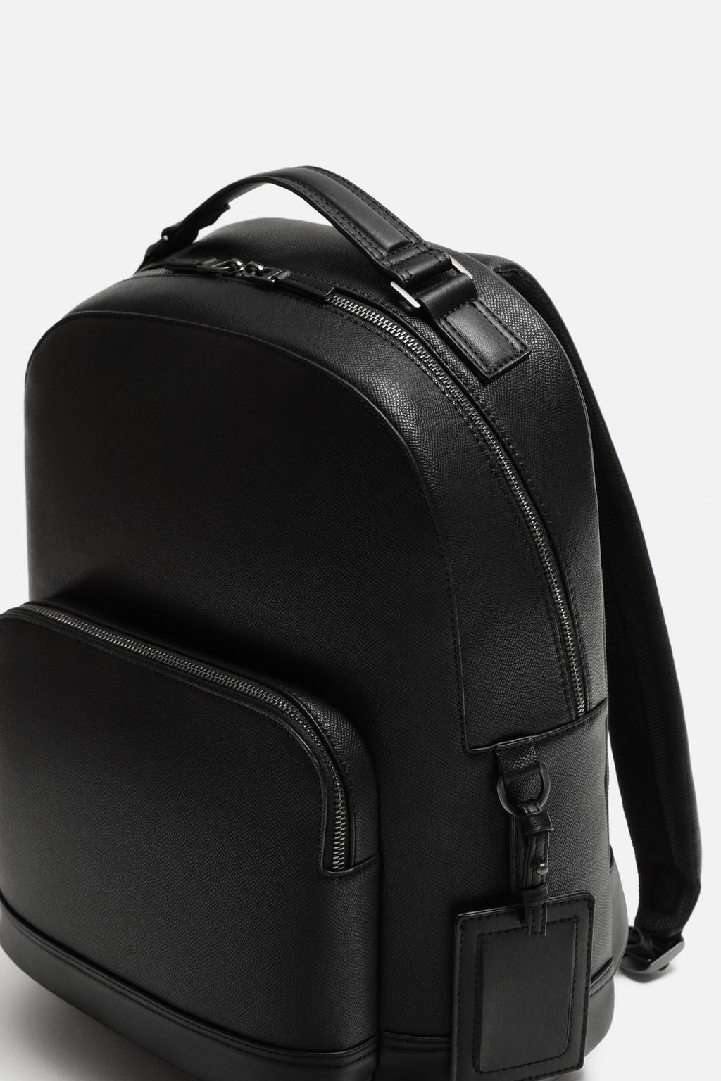 Alison Embossed Backpack - Black