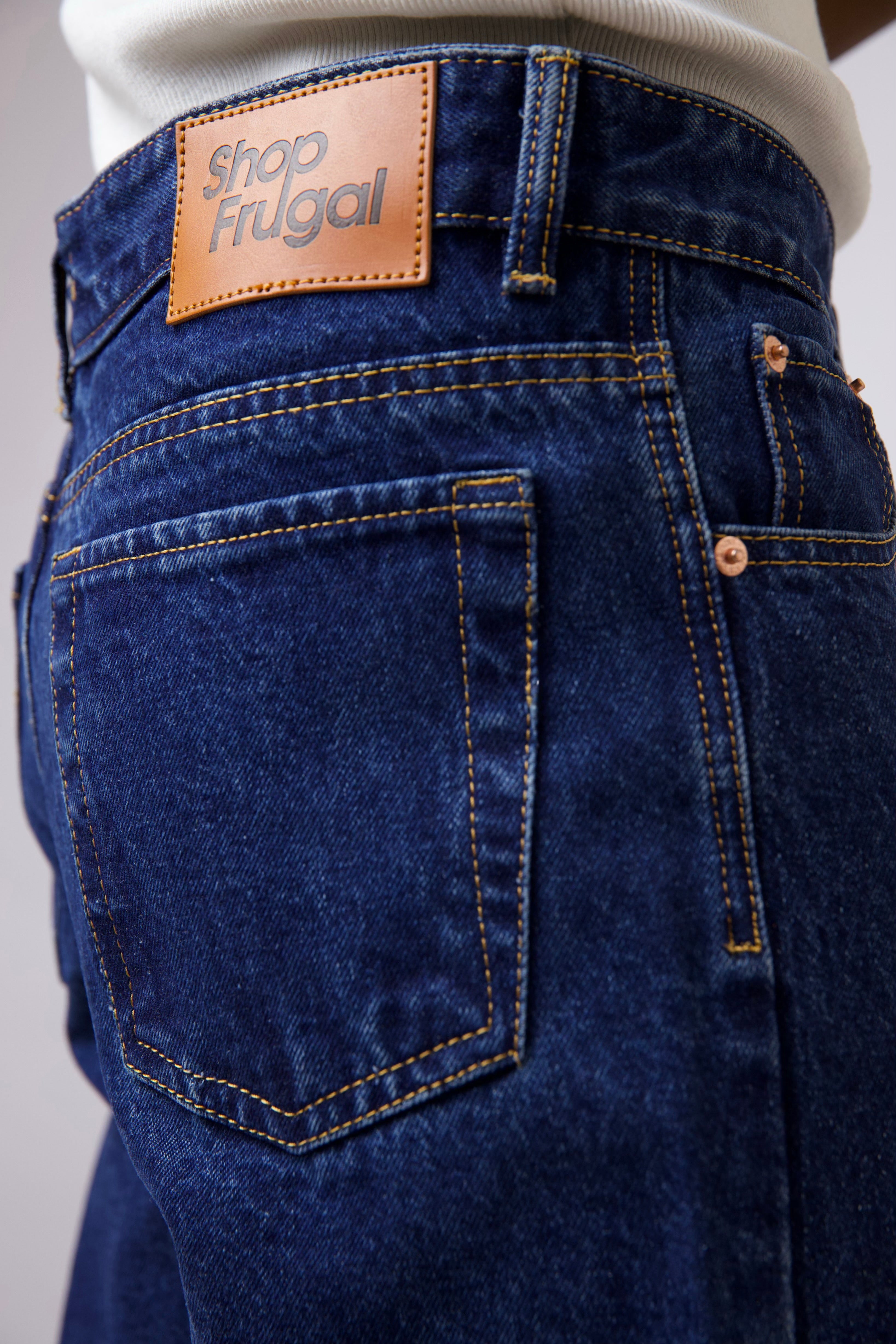 Cai Relaxed Straight Cut Jeans - Dark Wash-9