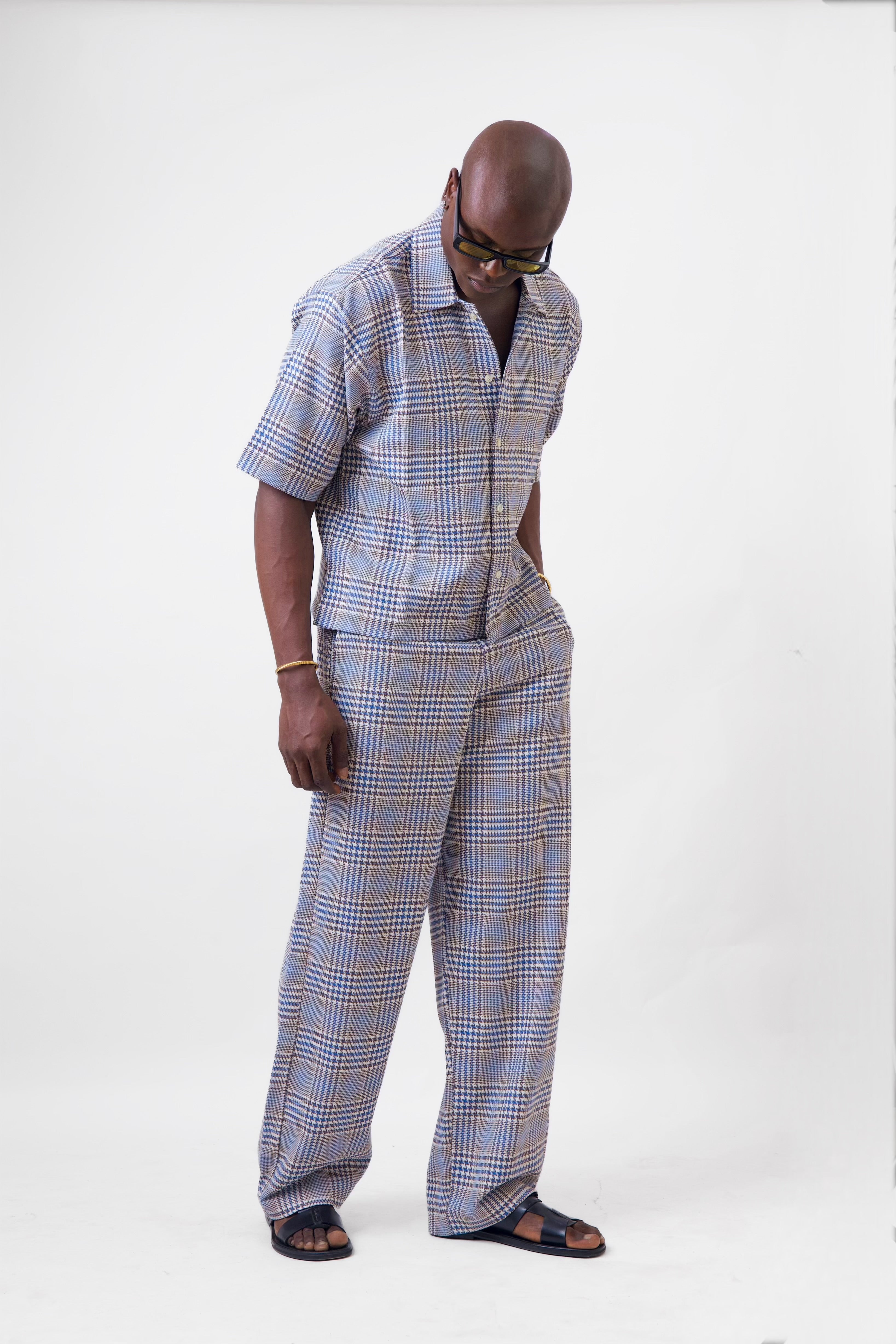 Cai eaZy Baggy Drawstring Tweed Pants-6