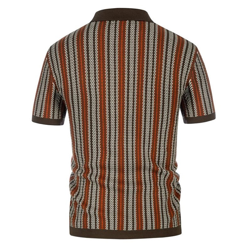 Cairo Button Down Leaf Print Viscose Shirt