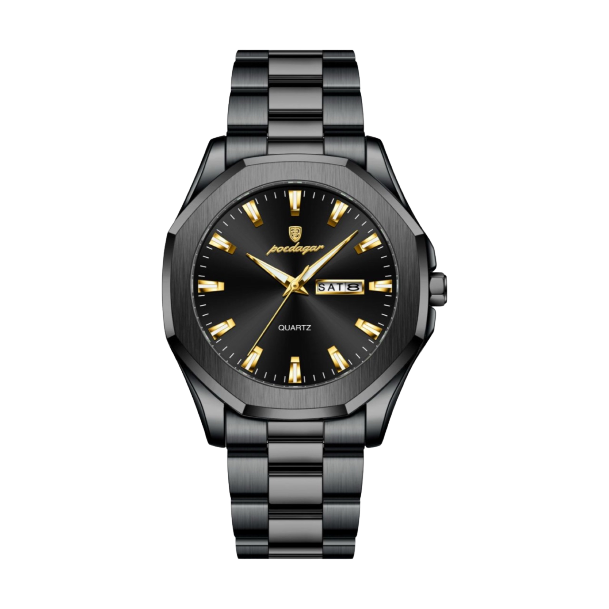 Aleah Stainless Wristwatch - Black