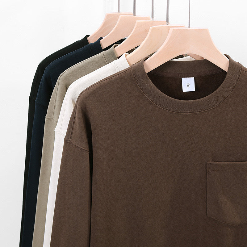 Cairo 380G Cozy Heavyweight Crewneck Sweatshirt - Khaki