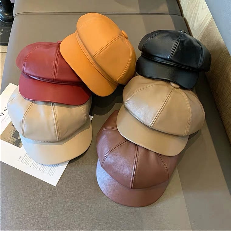 Adair Retro Leather Cap