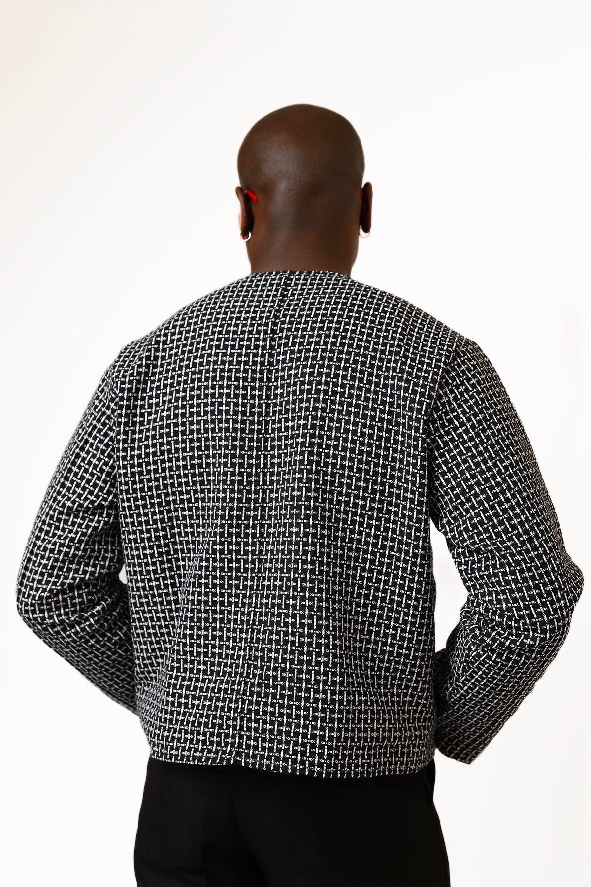 Casey Luxe Tweed Jacket - Black-6