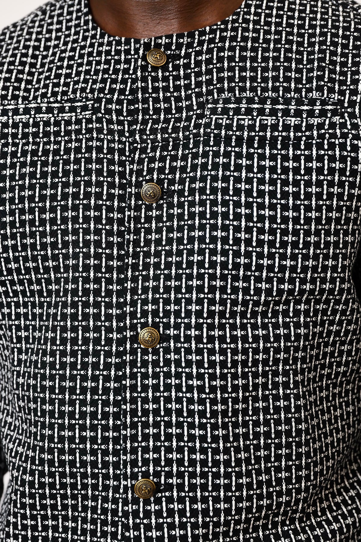 Casey Luxe Tweed Jacket - Black-7