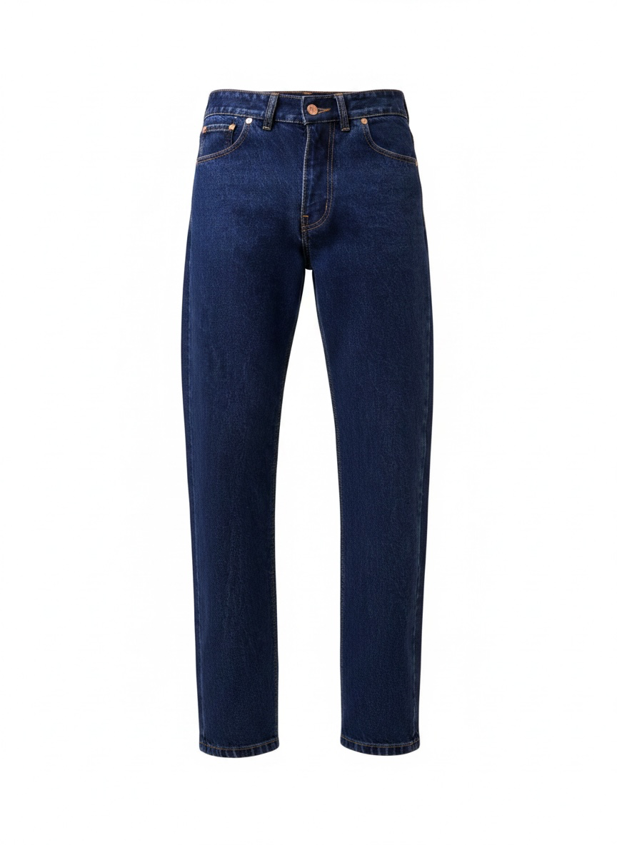 Cai Relaxed Straight Cut Jeans - Dark Wash-6