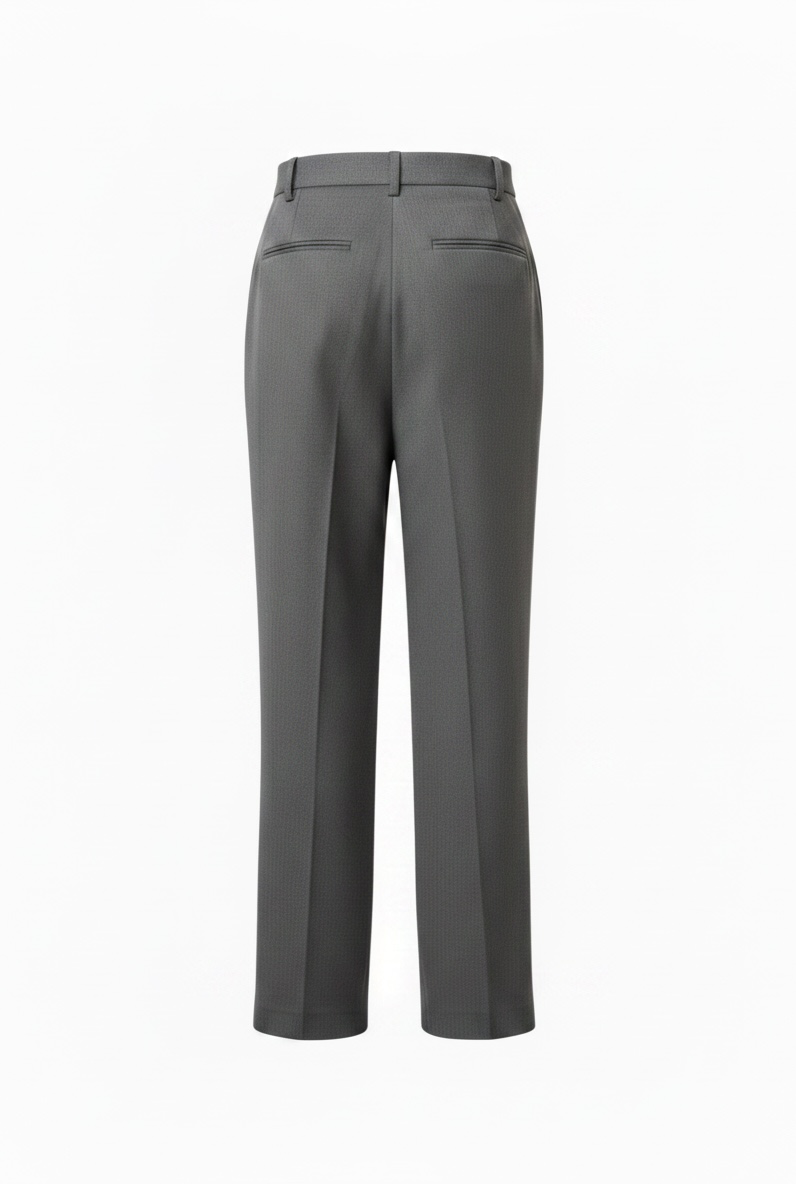 Casey Oxford Pleated Trouser - Grey-2