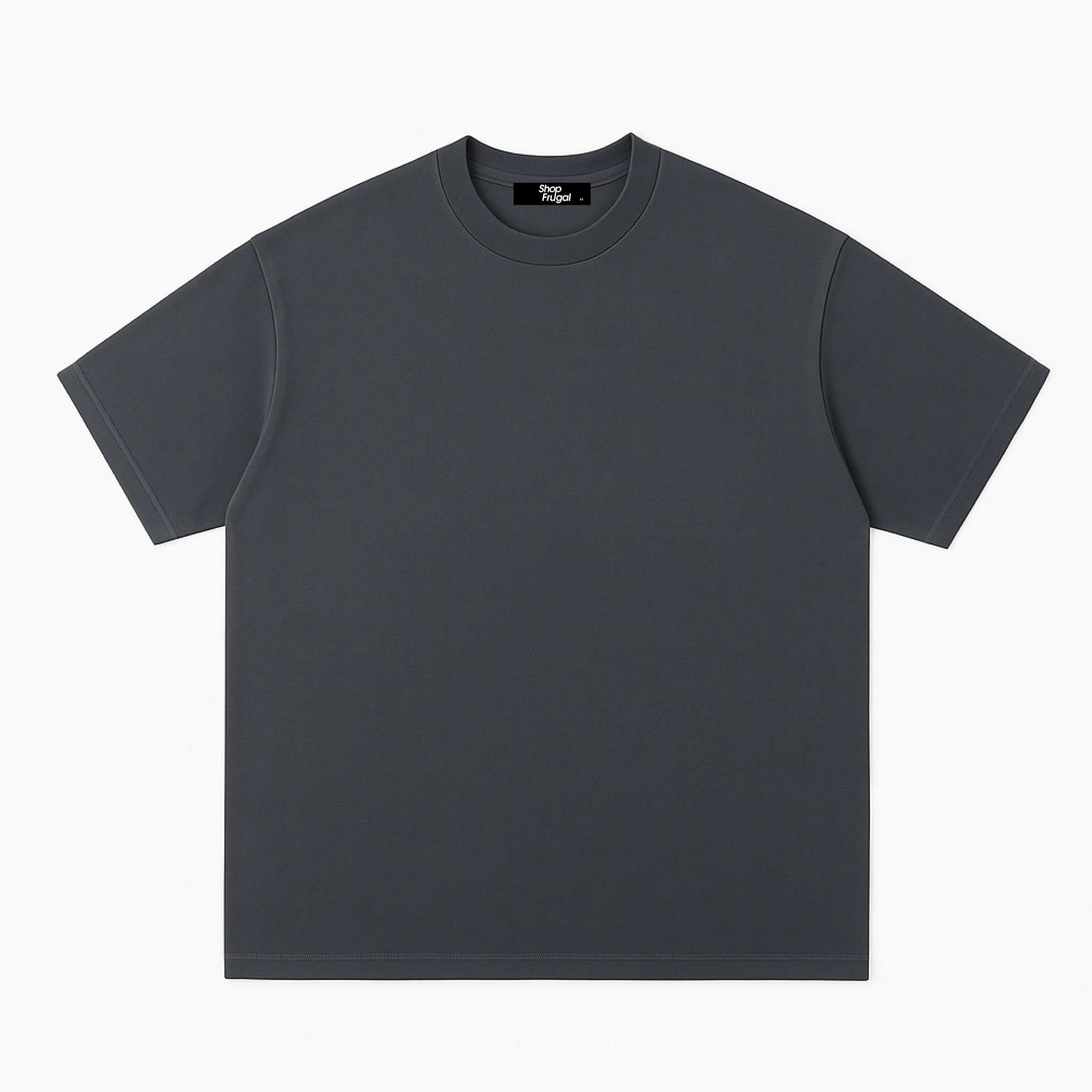 Claire 310GSM Medium-Weight Double-Yarn Blank Tshirt (Premium Quality) - Grey-1