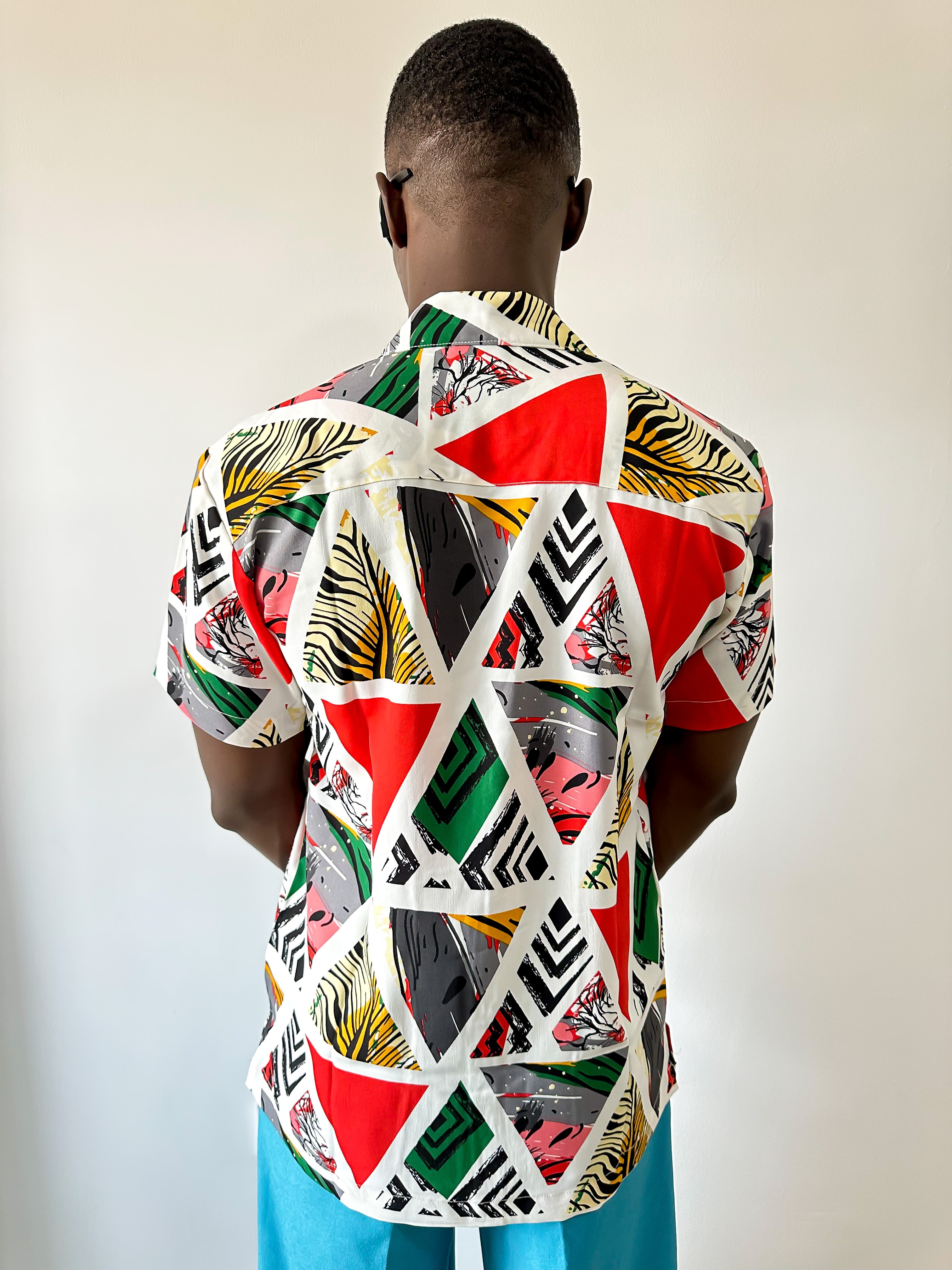 Cali Geometric Print Shirt-6