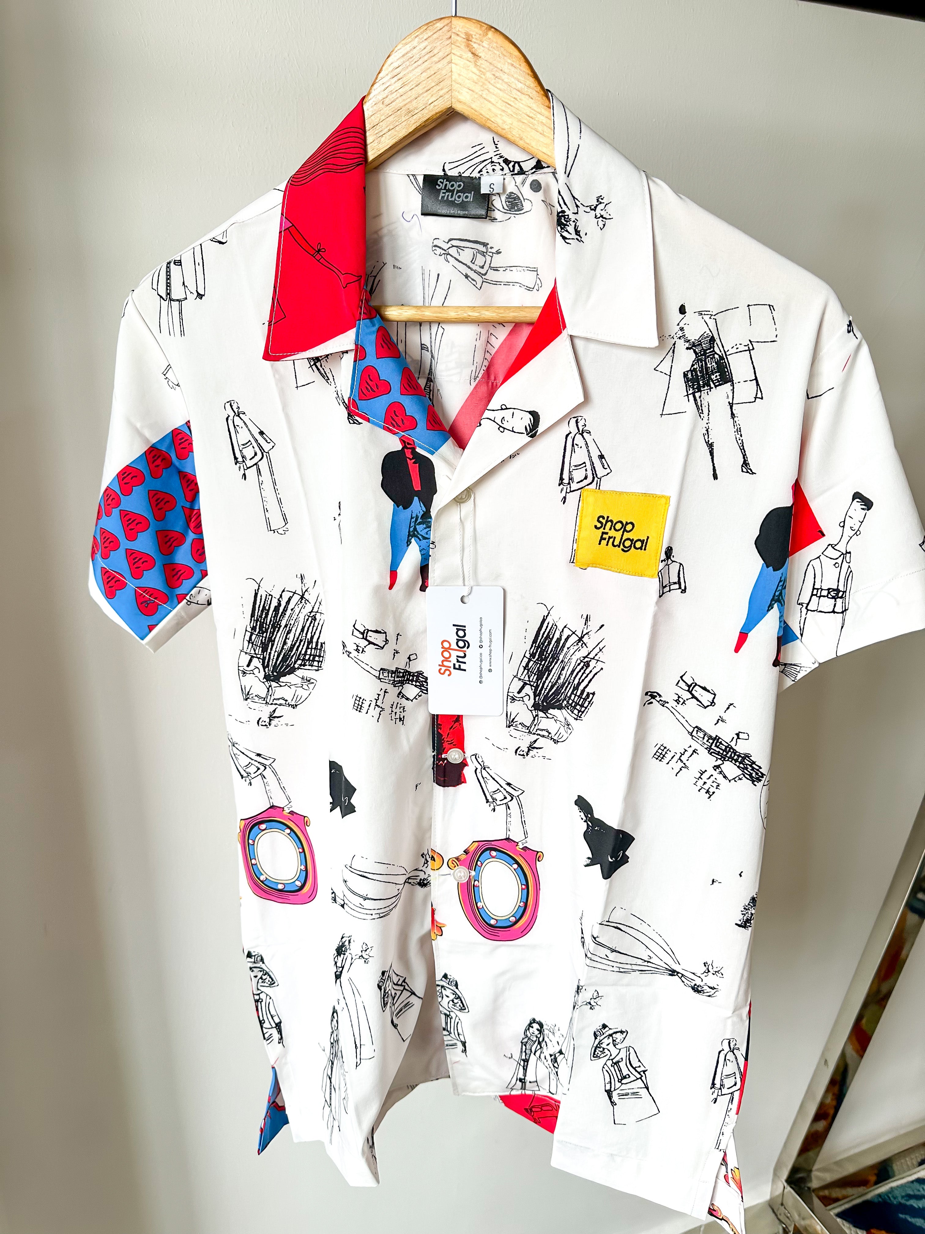 Cyrus Abstract Print Shirt-5